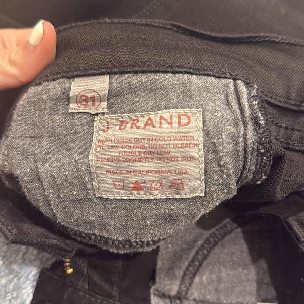 J brand straight Size 31 black jeans host pick - Picture 11 of 14